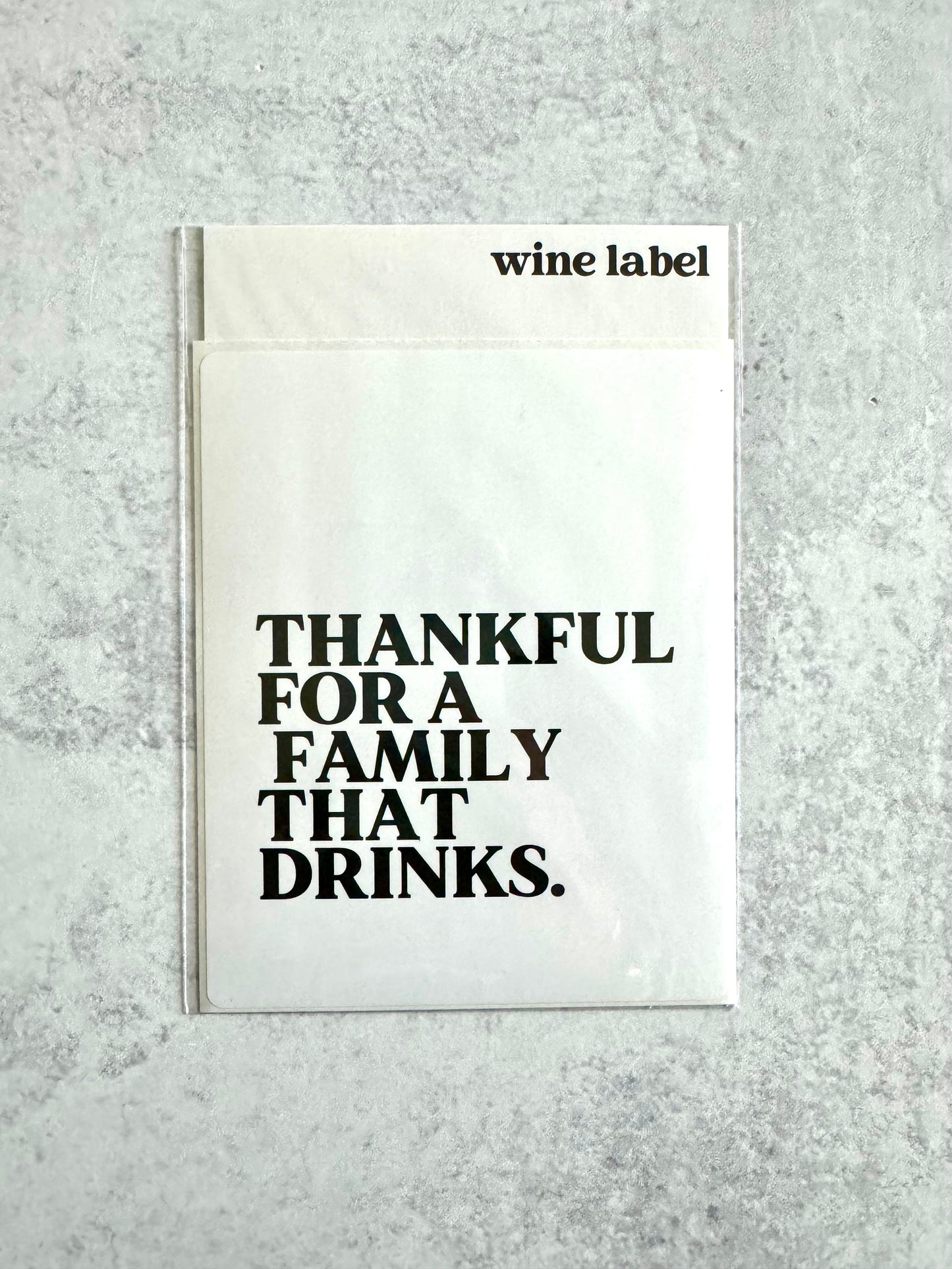 Thankful Wine Label
