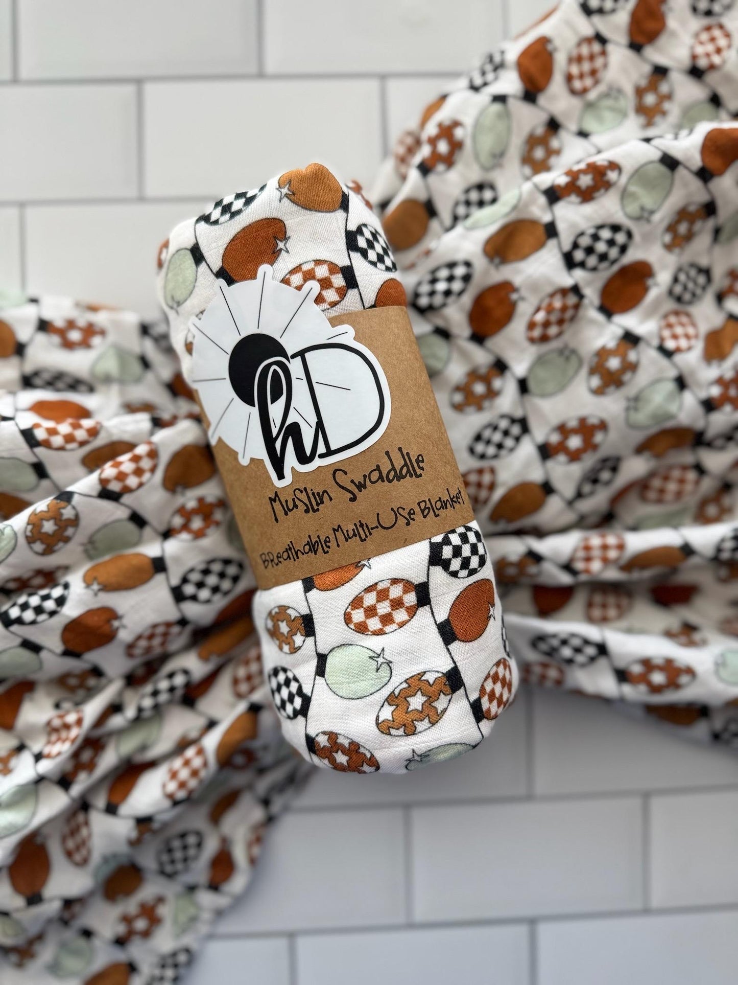 Farm Fresh Christmas Onesie & Swaddle Set - Cocoa | Hello Duchess