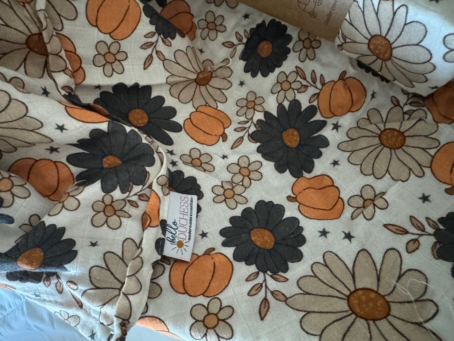 Pumpkin Patch Muslin Swaddle Hello Duchess® Fall Limited Edition