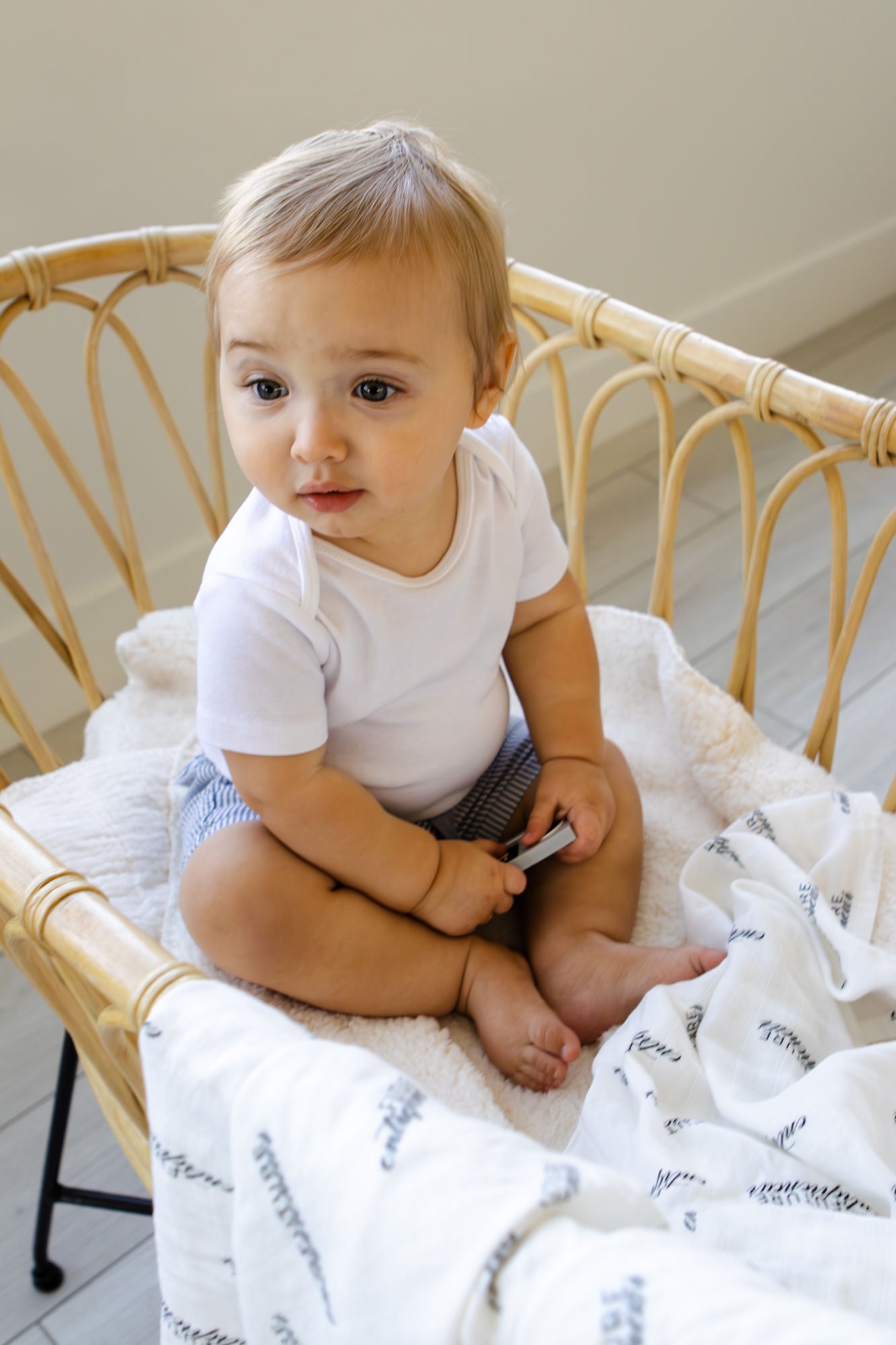 Future Entrepreneur Cotton + Bamboo Muslin Swaddle Boss Blanket