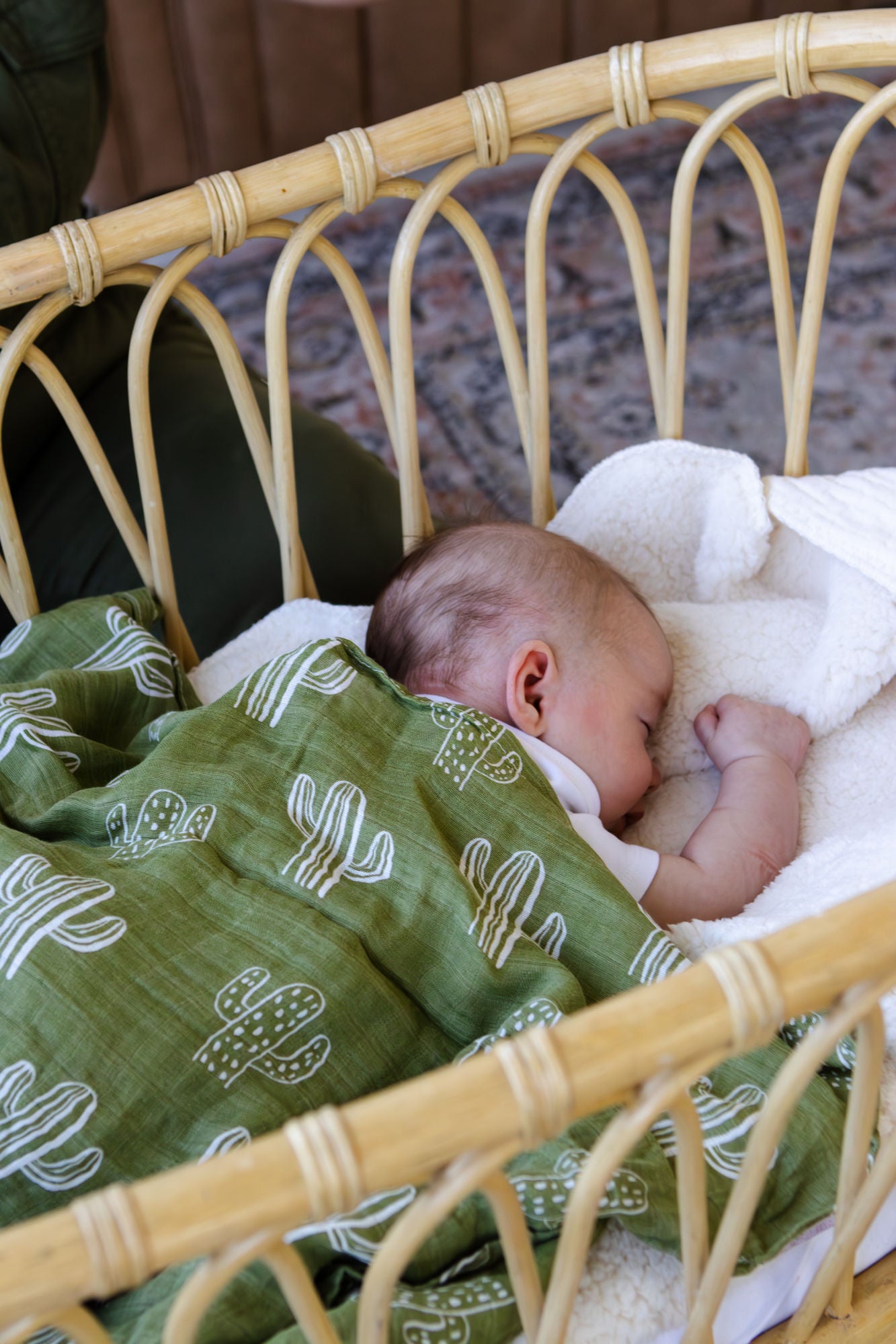 Cactus Muslin Cotton Swaddle Blanket
