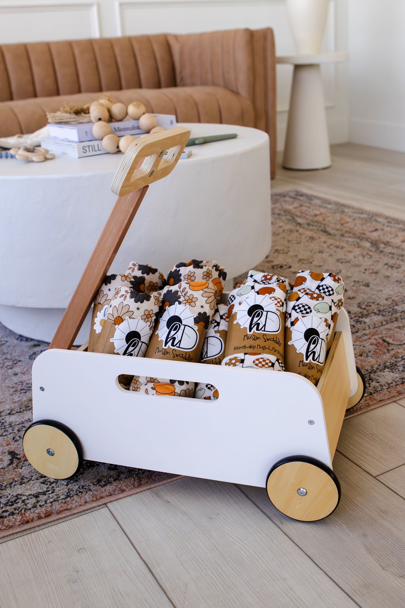 Fall Baby Gift Set | Cozy Swaddle + Teether Bundle | Autumn Newborn Gift