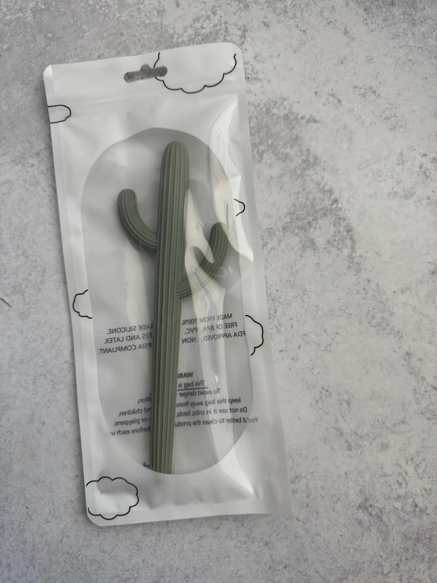 Cactus Teether & Straw