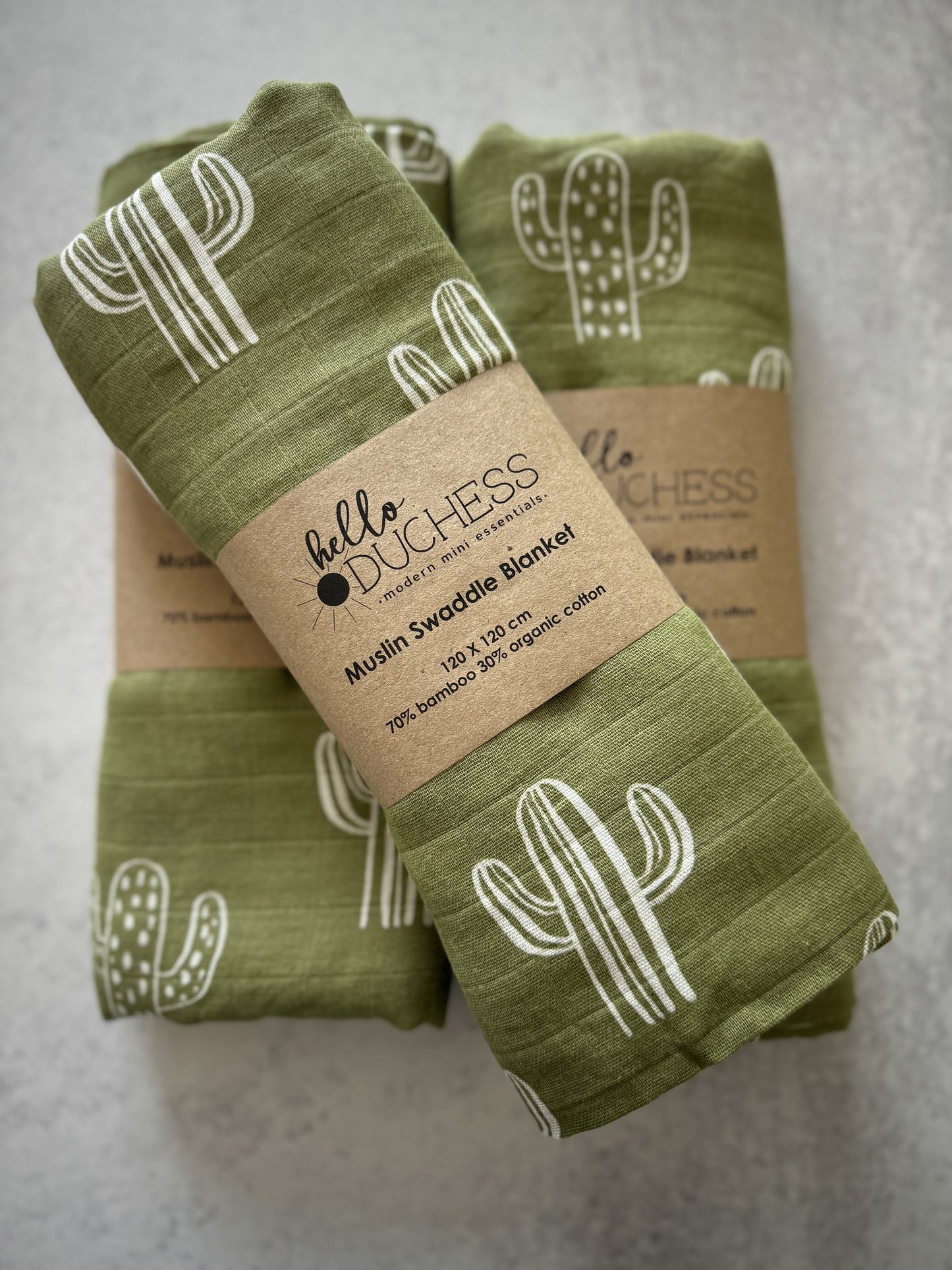 Cactus 70% Bamboo & 30% Cotton Swaddle Blanket