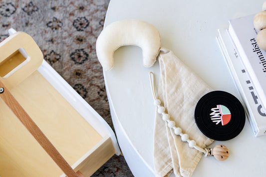 Vinyl Record Silicone Baby Teether – Retro Music Lover’s Dream