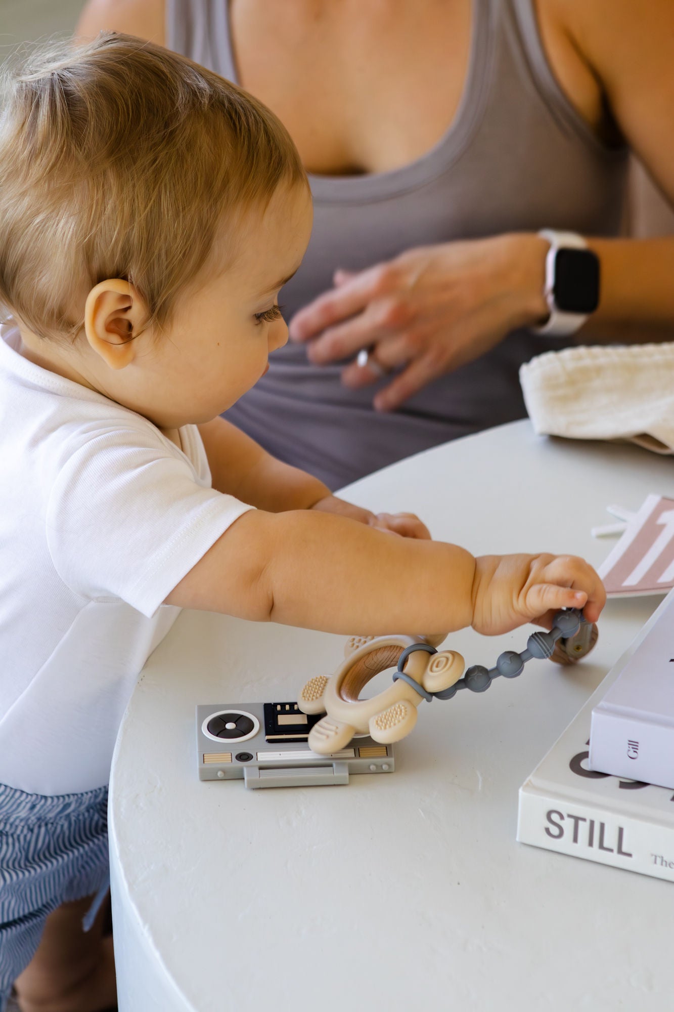 Boombox Silicone Teether – Retro '80s-Inspired Baby Teether