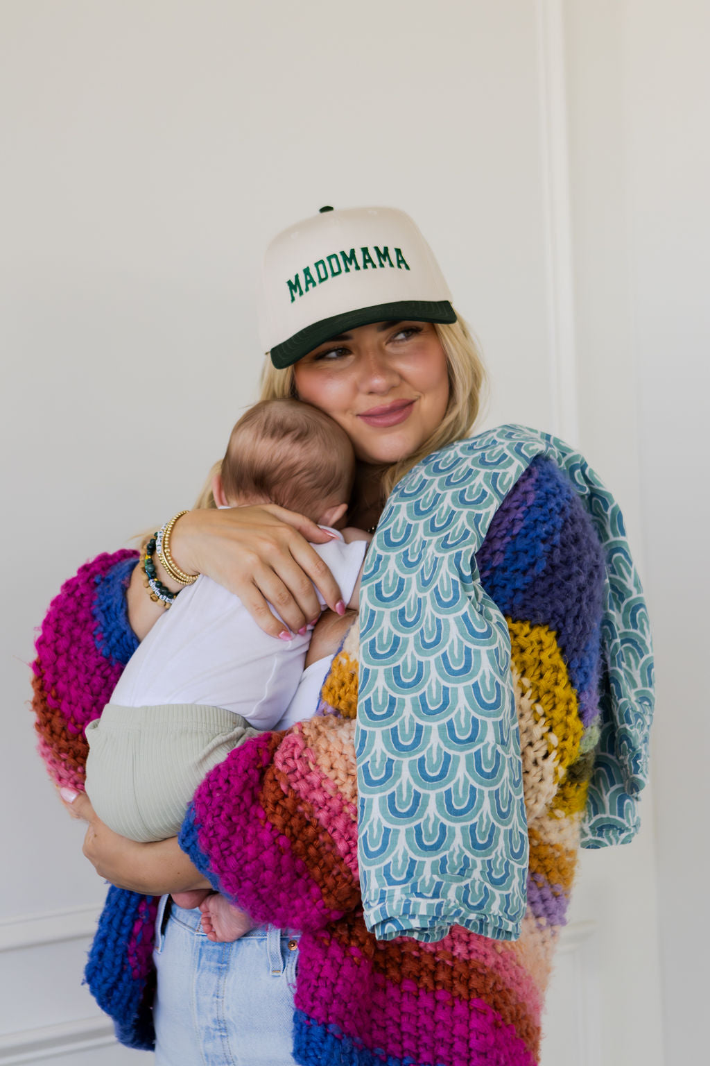 Rainbow Cotton + Bamboo Muslin Swaddle Rainbow Blanket