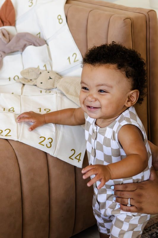 Neutral Fabric Advent Calendar - Reusable Christmas Countdown | Hello Duchess