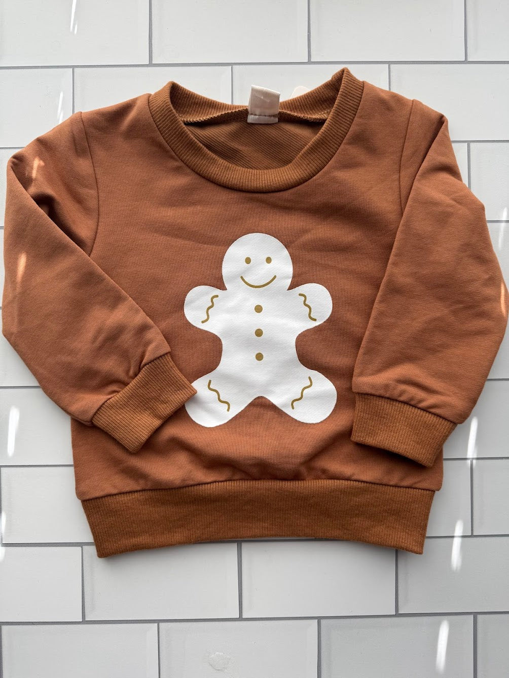 Gingerbread Baby Sweatshirt & Jogger Set - Cozy Christmas Outfit | Hello Duchess