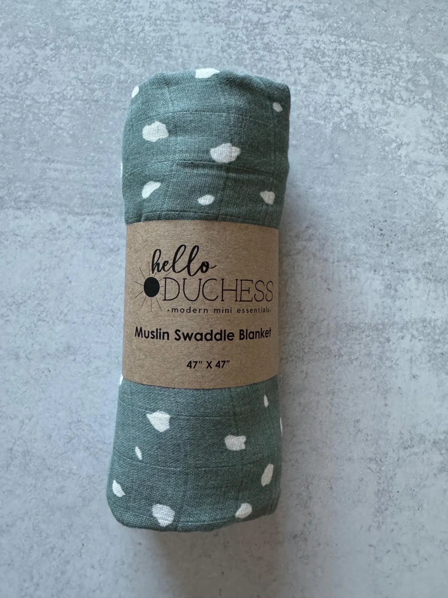 Spot Cotton + Bamboo Muslin Swaddle Spot Blanket